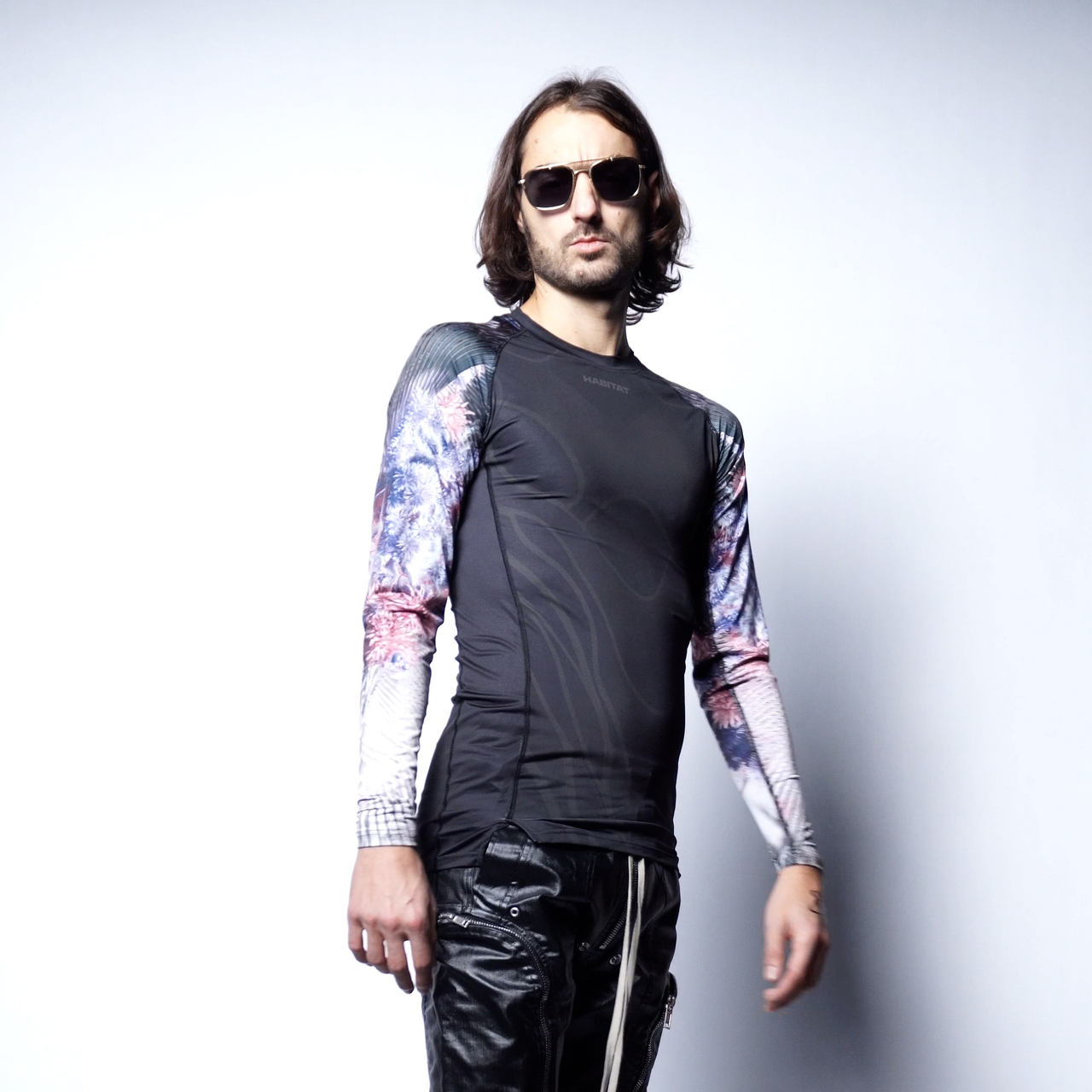 'SPORT TEE BLACK' TECHNICAL LONG SHIRT